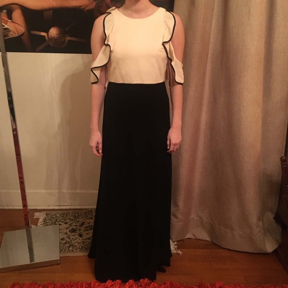 Jill Jill Stuart Night Gown/ Dress black beige